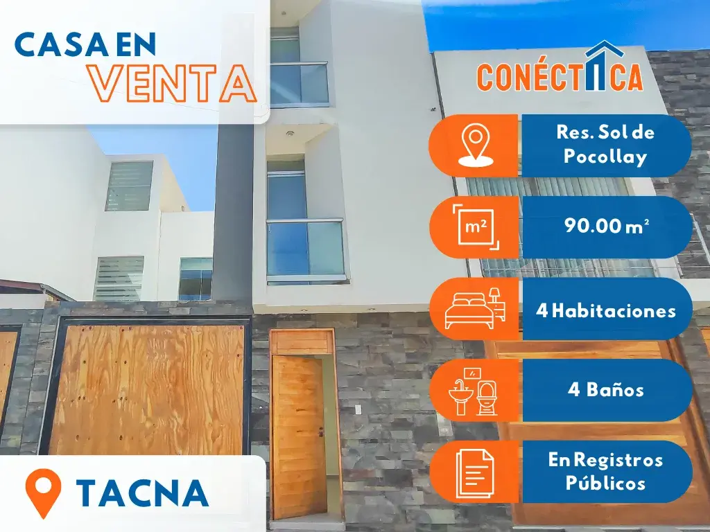 CASA EN RESIDENCIAL SOL DE POCOLLAY โ CIUDAD DE TACNA