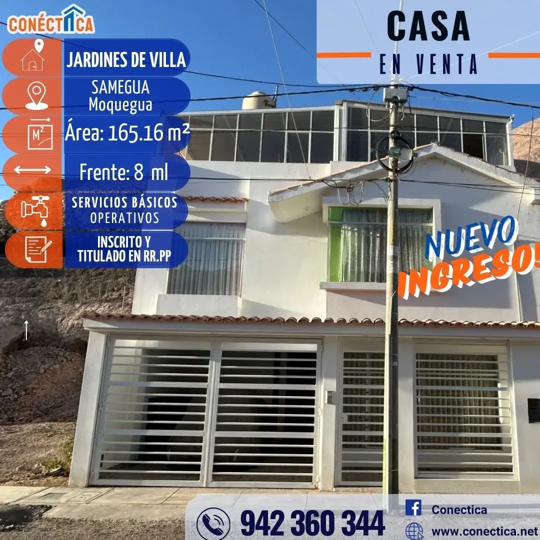 ¡EN VENTA! TU HOGAR SOÑADO EN LA ZONA MÁS EXCLUSIVA DE MOQUEGUA