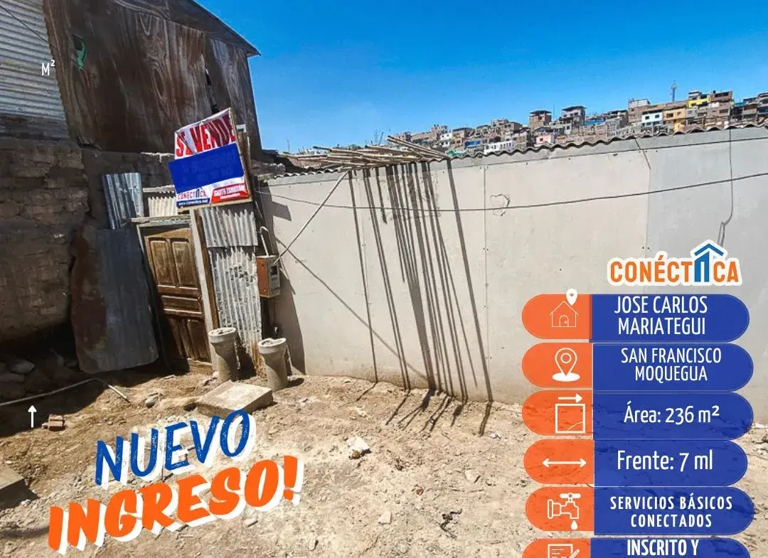 Casa en Venta en Asociaci贸n Hip贸lito Palao, Chen chen, Moquegua
