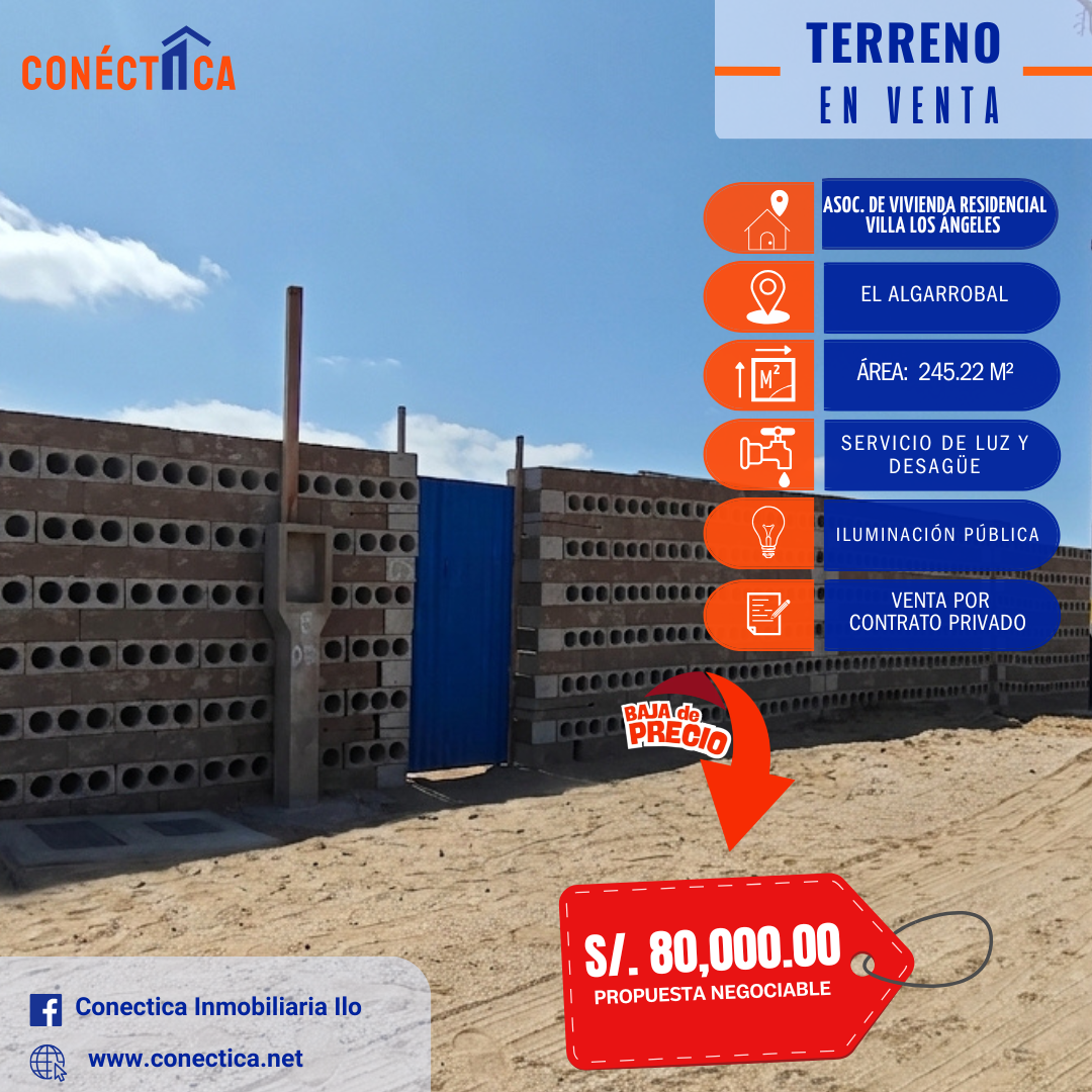 TERRENO EN VENTA EN EL ALGARROBAL, ILO