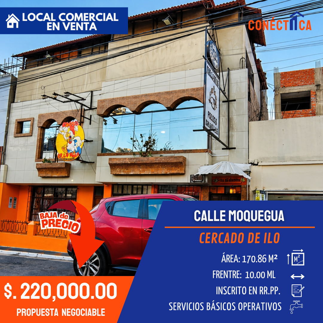 LOCAL COMERCIAL EN VENTA - CENTRO DE ILO