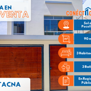 Venta de Casa Residencial en Sol de Pocollay | Tacna