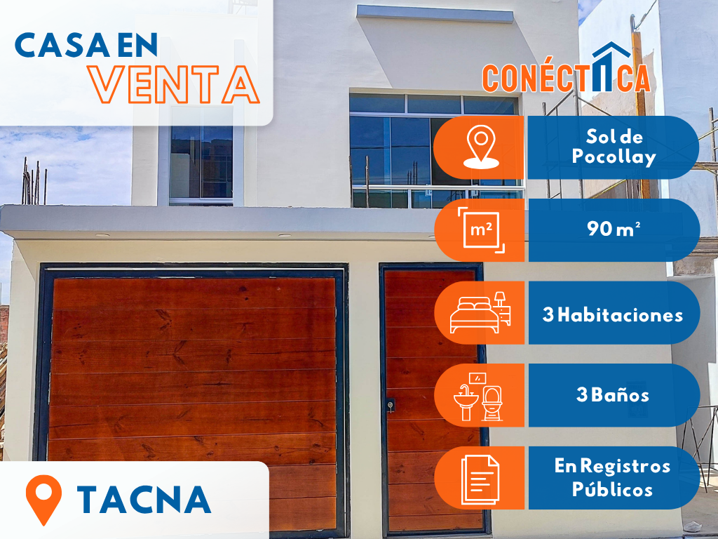 Venta de Casa Residencial en Sol de Pocollay | Tacna