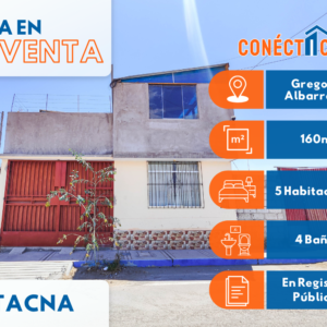 Venta de Casa en Conosur (Villa Independiente I) Tacna