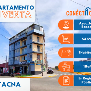 Venta de Minidepartamento en La Av. Municipal (Gregorio Albarracín) Tacna
