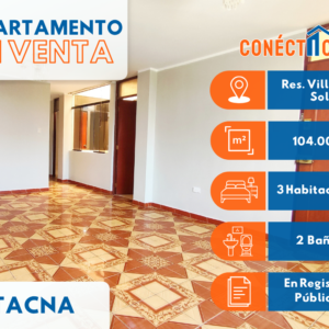 Venta de Departamento en Res. Villa del Sol - Cercado de Tacna