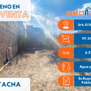 Venta de Terreno en Urb. Olivar - Cercado de Tacna
