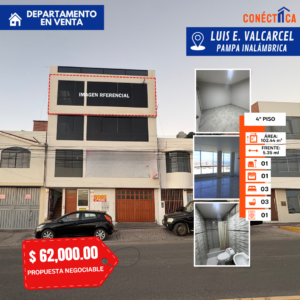 DEPARTAMENTO + AZOTEA EN VENTA EN LUIS E. VALCÁRCEL – ILO