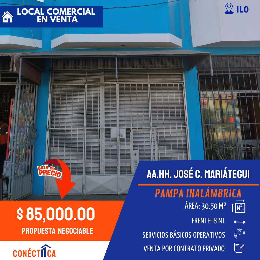 SE VENDE LOCAL COMERCIAL EN NUEVO ILO
