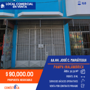 SE VENDE LOCAL COMERCIAL EN NUEVO ILO