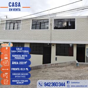 🏡🔥 CASA EN VENTA – CALLE SAN CRISTOBAL