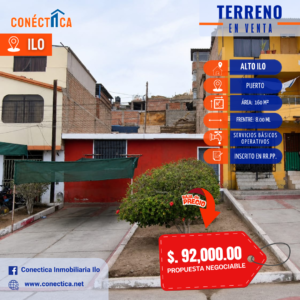 ¡CASA EN VENTA COMO TERRENO – ALTO ILO!