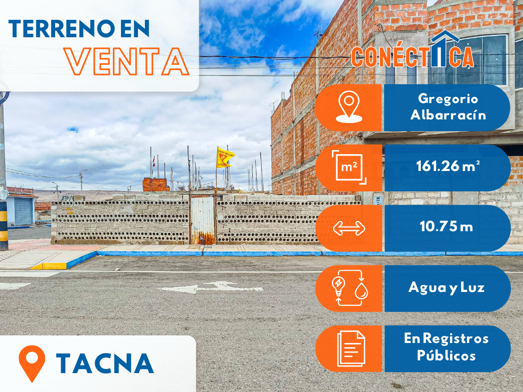 VENTA DE TERRENO (ESQUINA) EN VILLA LA CANTUTA - TACNA