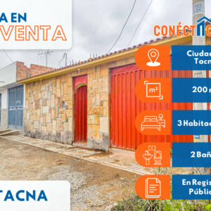 Venta de Casa de 200m² en Urb. Vallecito - Ciudad de Tacna
