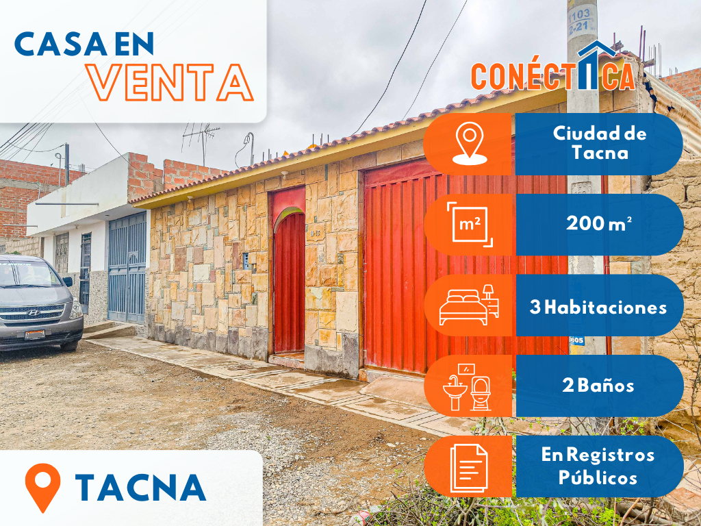 Venta de Casa de 200m² en Urb. Vallecito - Ciudad de Tacna