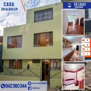 🏡 ¡ALQUILER DE HERMOSA Y AMPLIA CASA DE 3 PISOS! ✨
