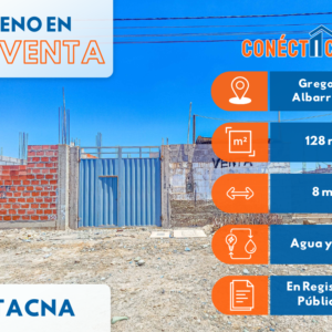VENTA DE TERRENO FRENTE A PLAZA SEÑOR DE LOS MILAGROS II ETAPA (TACNA)