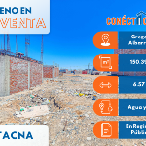 Venta de Terreno Detrás del Central Park Viñani (Greg. Albarracín) - Tacna