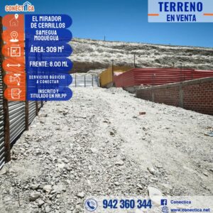 🏡 ¡TERRENO EN VENTA DE 309 m², SAMEGUA!